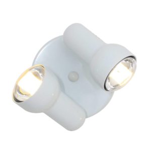 EUROLUX S43W Turbo Round Spot Light, 2 x E27, R80, 60W, White