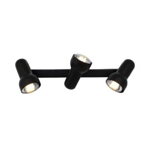 EUROLUX S44B Turbo Spot Light On Bar Mount, 3 x E27, R80, 60W, Black