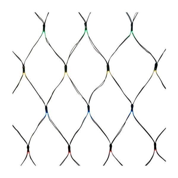EUROLUX Solar Fairy Light Net With 105 Multi-Colored LED Lamps