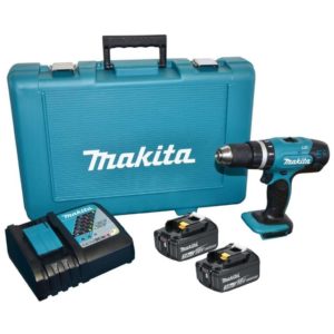 MAKITA Cordless Impact Driver Drill Kit DHP453RYE, 18V