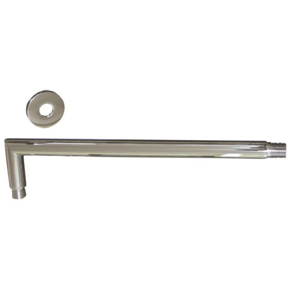 Round Shower Arm, 400mm, Chrome Plated