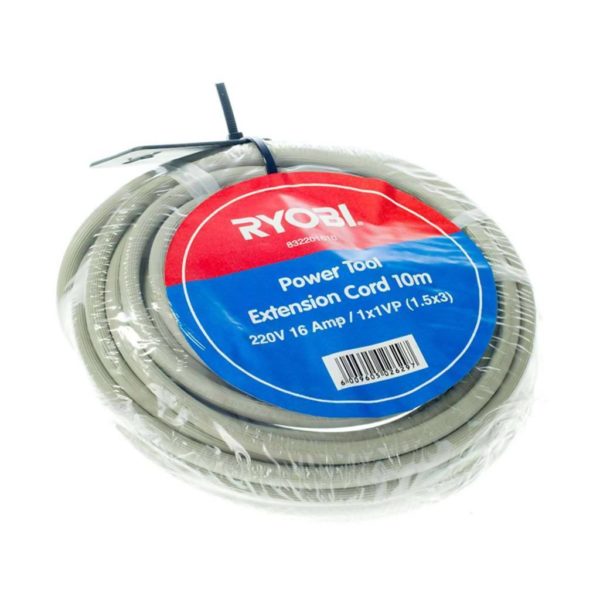 RYOBI Power Tool Extension Cord, 832201610, 220V, 10m