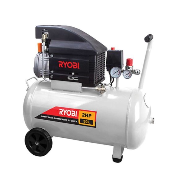 RYOBI RC-2055DK Direct Drive Compressor,50L with 5 Piece Kit (1.5kW)