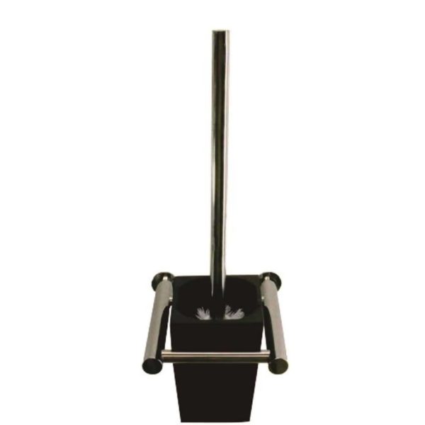 Shelca Cowrie Venus Toilet Brush Holder, Polished Stainless Steel