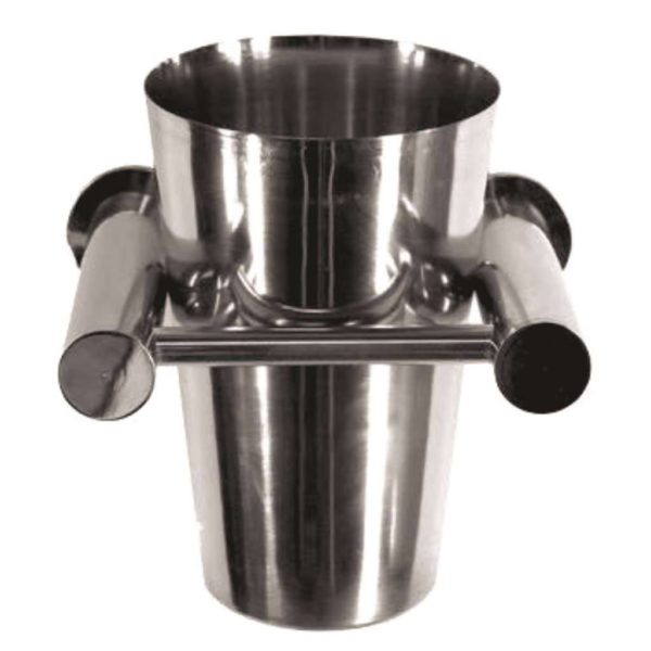 Shelca Cowrie Venus Toothbrush Tumbler, Polished Stainless Steel
