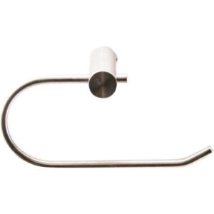 Shelca Oyster Nala Towel Ring, Brushed Stainless Steel