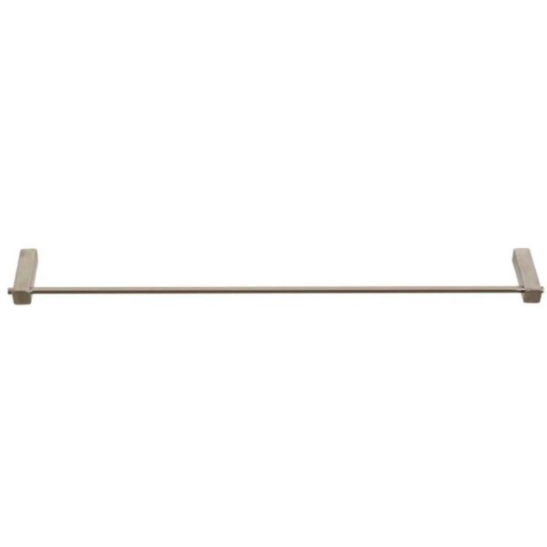Shelca Pearl Square Single Towel Rail, 600mm, Stainless Steel