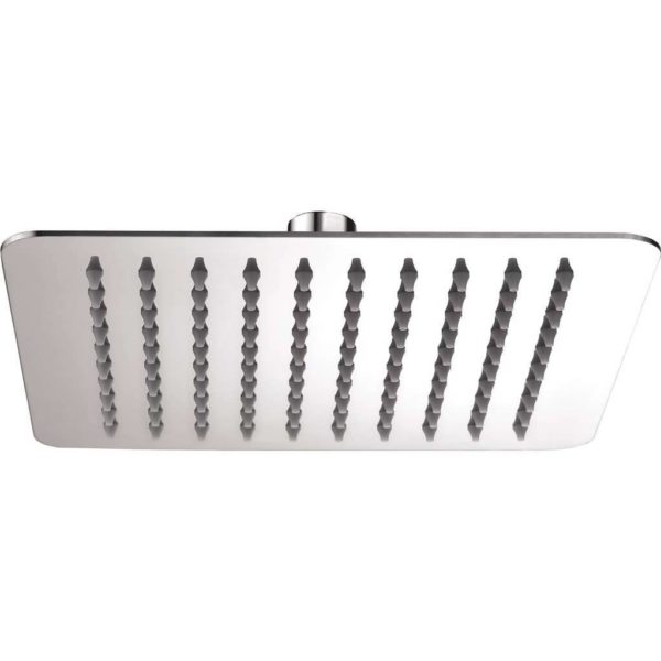 Shower Rose, Ultrathin Square, 200mm x 2mm, 304 Stainless Steel