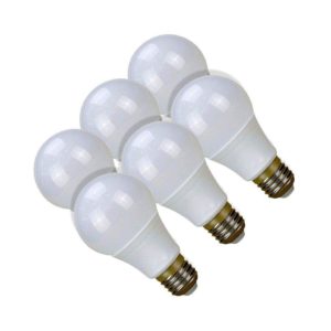 SuperBright 5W LED Light Bulb (Equiv 45W), E27 Screw, Cool White, Pack Of 6