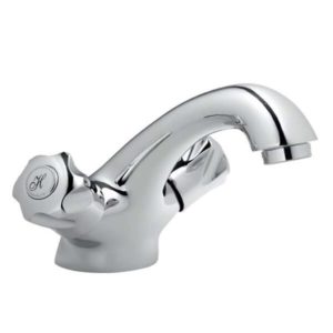 Coral Basin Mixer with Cast Spout, Chrome Plated DZR Brass