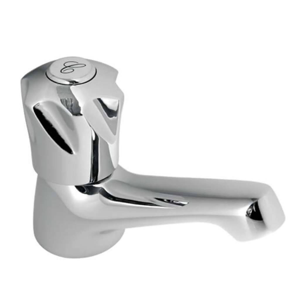 Coral Basin Pillar Tap, 15mm, Chrome Plated DZR Brass