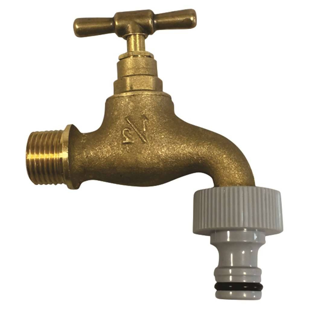 Garden Tap, L/PAT, 30mm x 86mm x 30mm, Brass