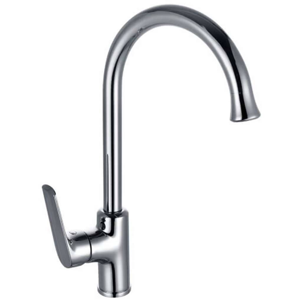 Montana Deck Type Sink Mixer with Swivel Spout, Chrome Plated DZR Brass