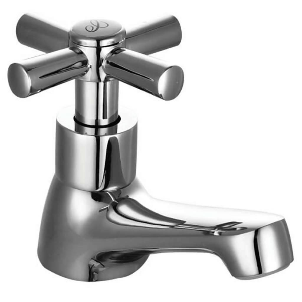 Polar Bath Pillar Tap, 22mm, Chrome Plated DZR Brass