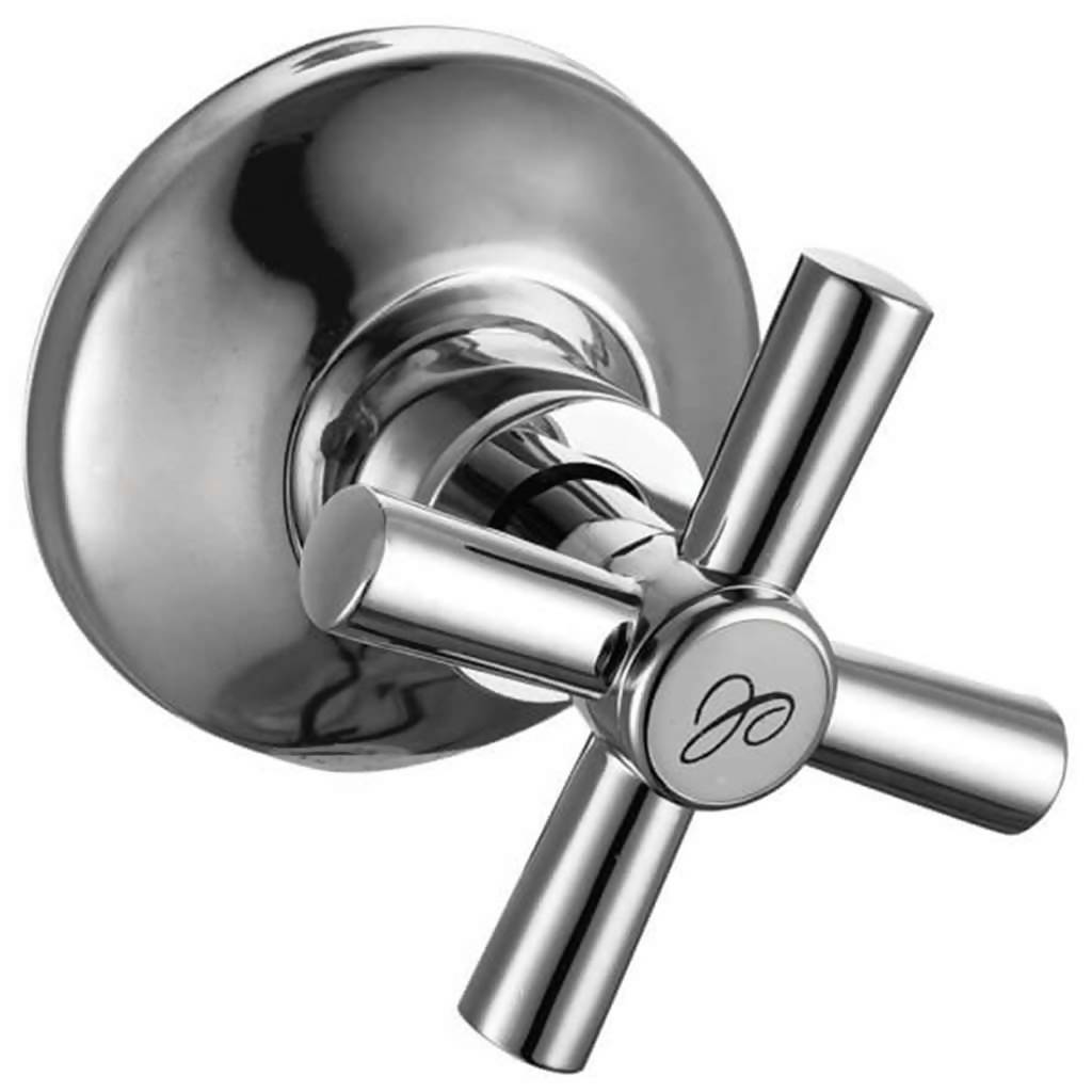 Polar Undertile Stop Tap, CxC, 15mm, Chrome Plated DZR Brass