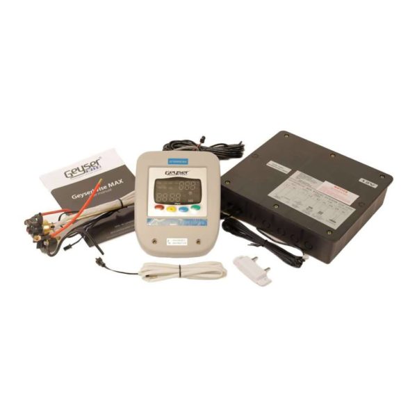 GEYSERWISE Max Geyser Controller Kit, Electronic Thermostat, Programmable Timer for Pumped Solar Geyser