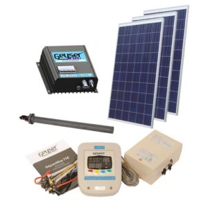 GEYSERWISE Solar PV Water Heating Retrofit Kit for 150L Geyser, 3x 300W Panels Included, Low Irradiation Area
