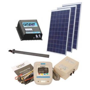 GEYSERWISE Solar PV Water Heating Retrofit Kit for 200L Geyser, 3x 300W Panels Included, High Irradiation Area